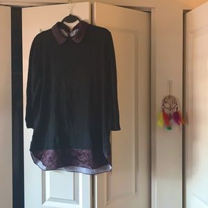 Ann Taylor Collared Sweater